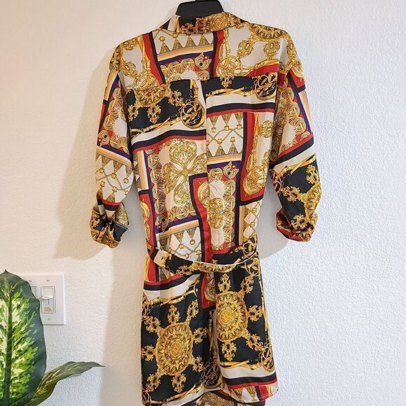 🌿"Boohoo" shirt dress size 10 US. - Picture 3 of 12